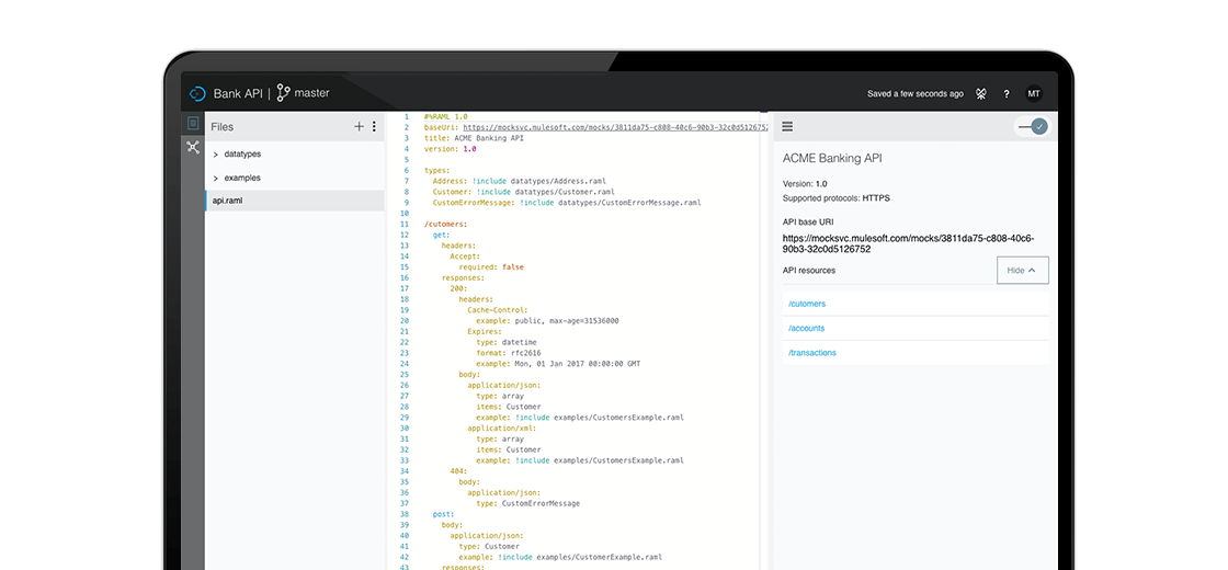 Design via RAML or OAS