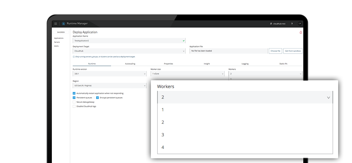 Multi-tenanted and elastic screenshot