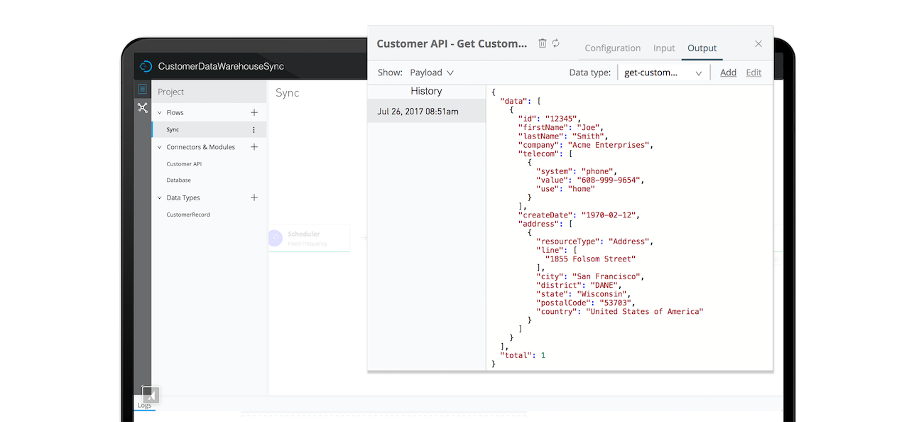 Live debugging screen shot