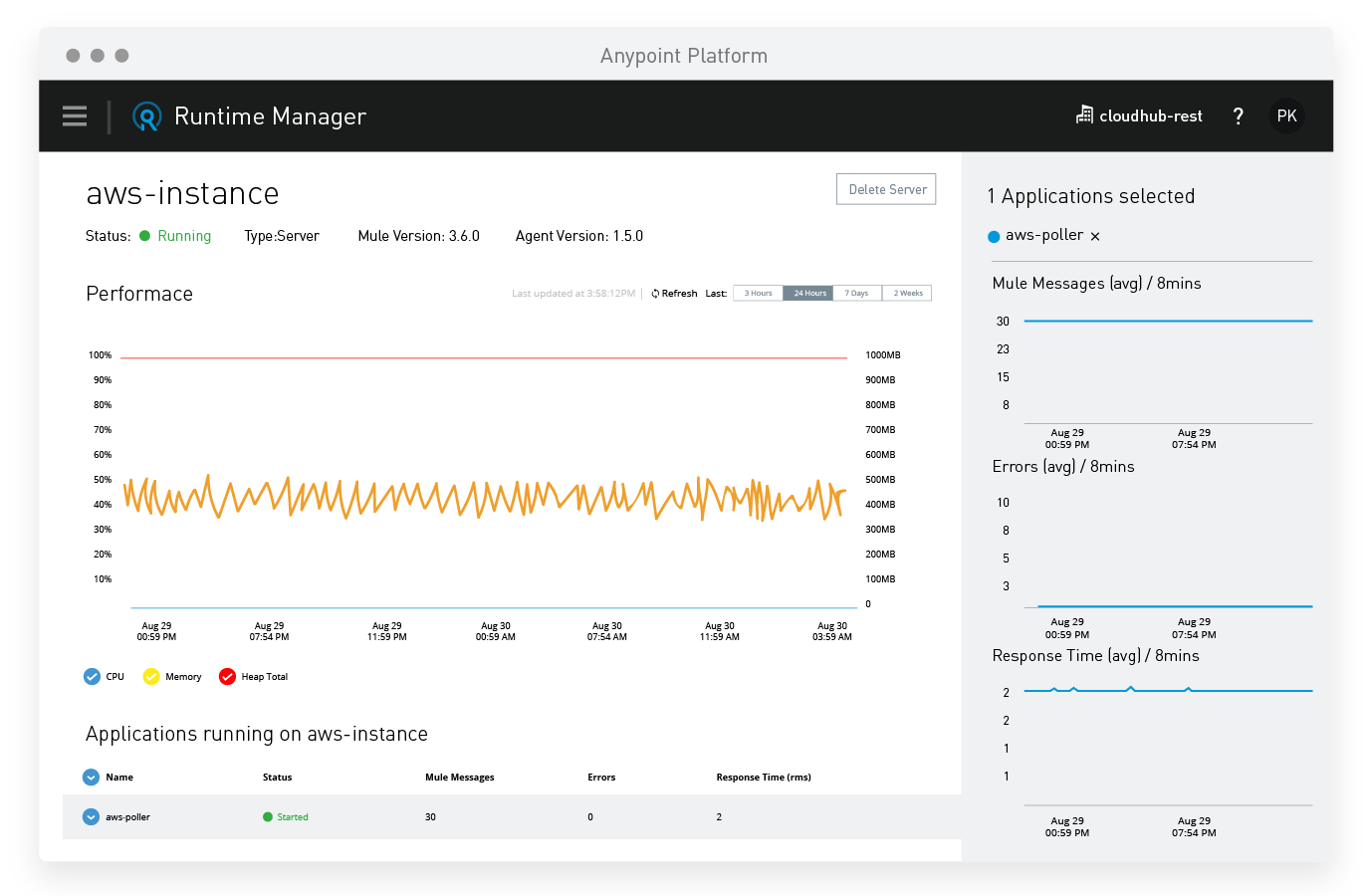 Run applications with Anypoint Platform