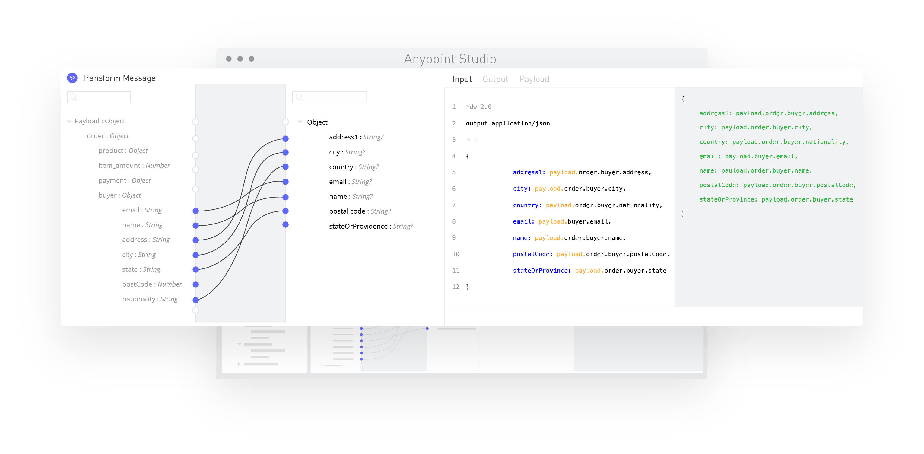 Captura de pantalla de transformación potente de datos