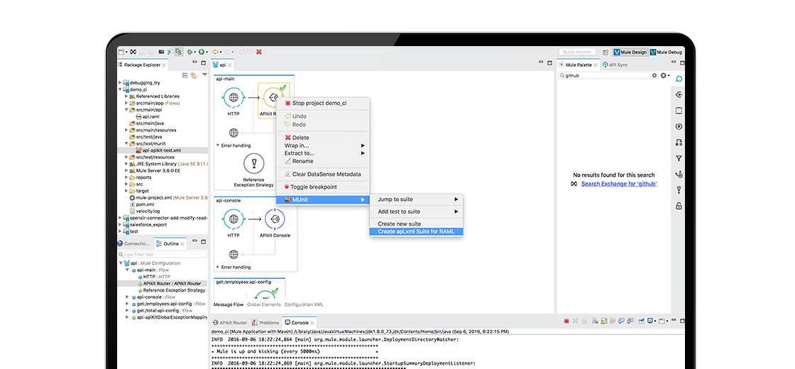 Auto-generated tests screenshot