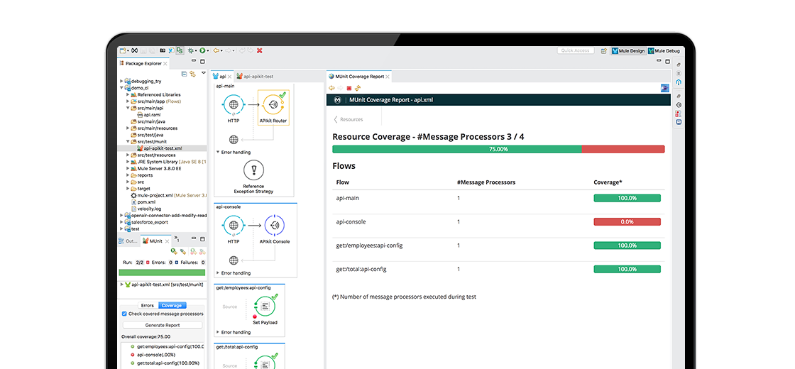 Coverage reports screenshot