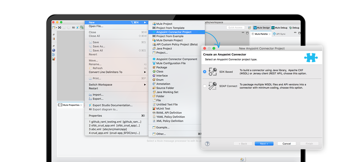Intuitive interface screenshot