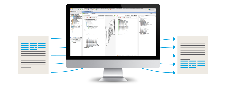 Map and transform data image