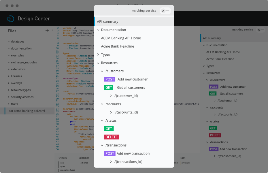 Anypoint PlatformでAPI仕様の設計が簡単にのスクリーンキャプチャ