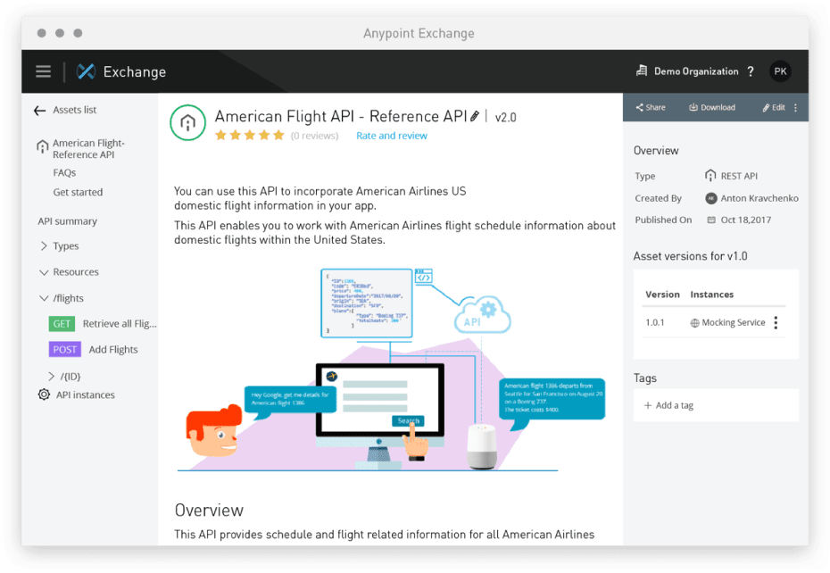 Anypoint Platformで組織内のベストプラクティスを活用してコードを再利用のスクリーンキャプチャ