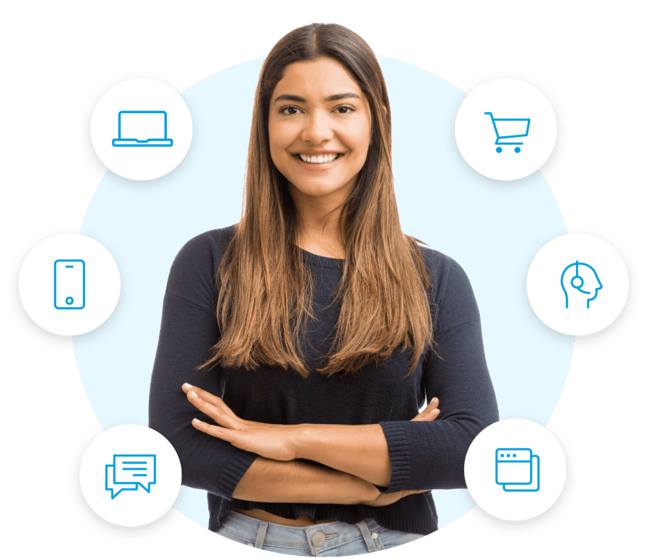 Salesforce integration confident smiling woman
