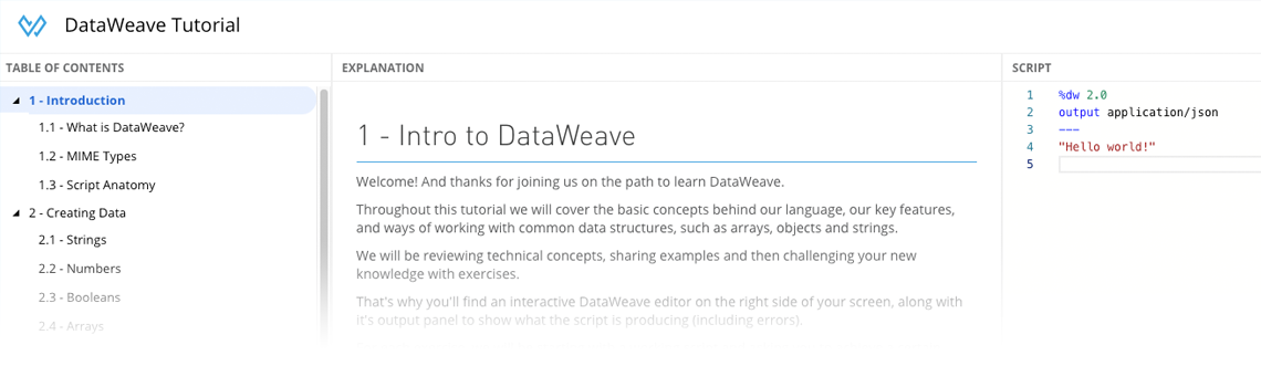 dataweave playground