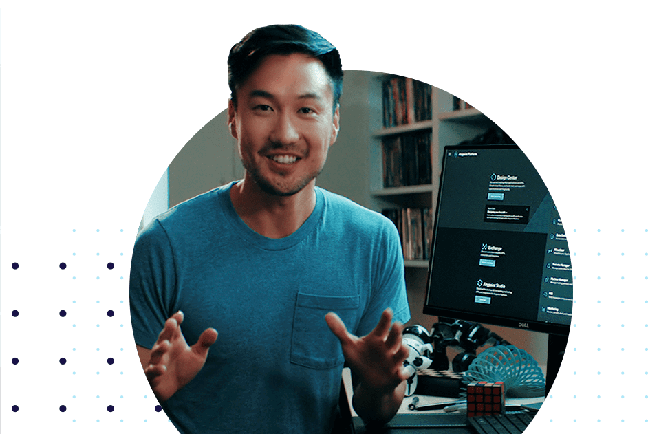 Developer talking 