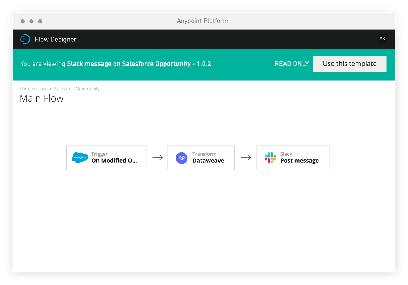 MuleSoft Flow Designer Reuse