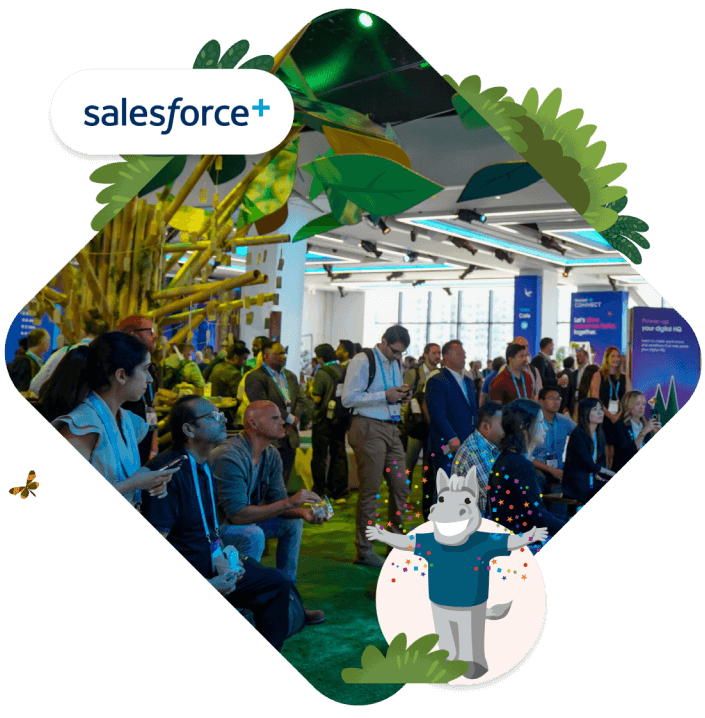 Dreamforce on Salesforce+ to watch the magic live, replay in your time zone, or watch on-demand.