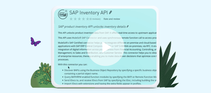 Watch the demo to see how retailers can enable inventory visibility across channels by unlocking data with out-of-the-box connectors from ERP systems such as SAP.