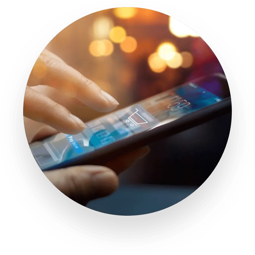 eCommerce redefined webinar smartphone hand