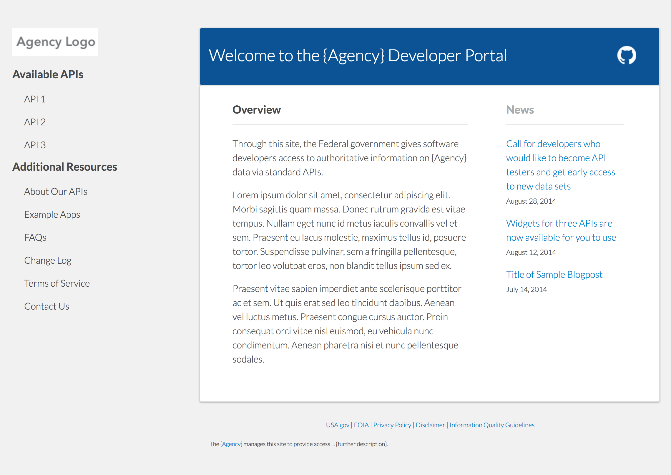 18F Agency Developer Portal
