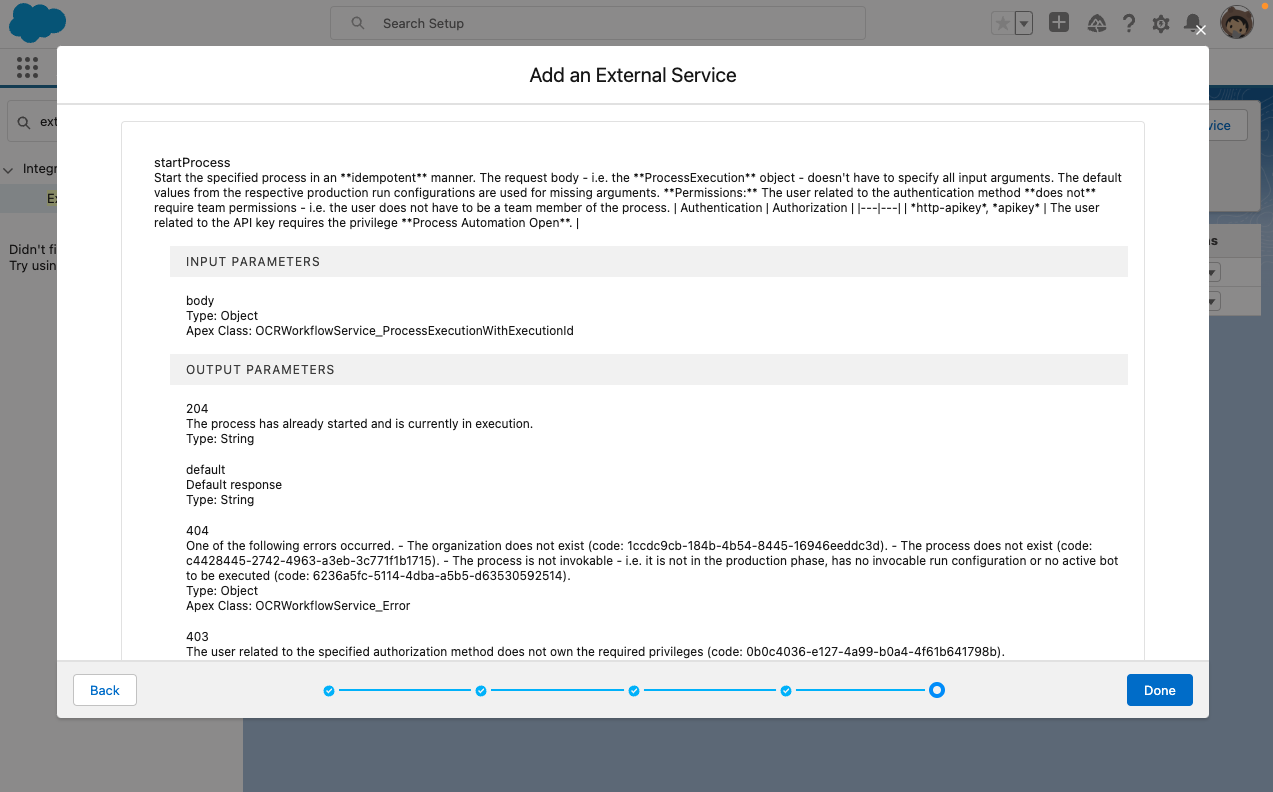 Add an external service