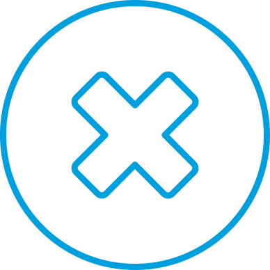Icon of a crossmark
