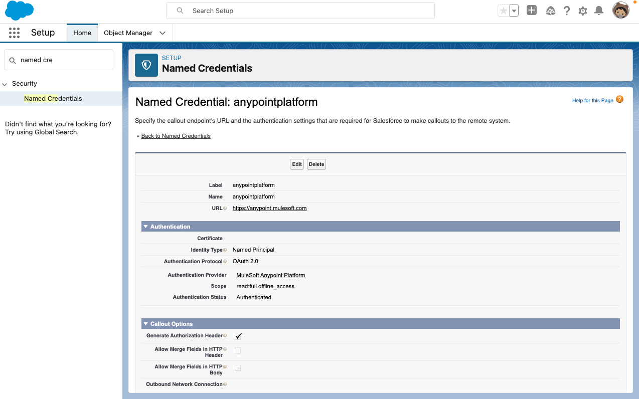 An image of name credentials