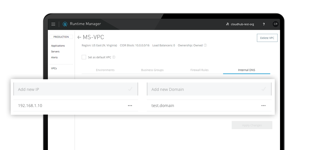 云对云 VPC