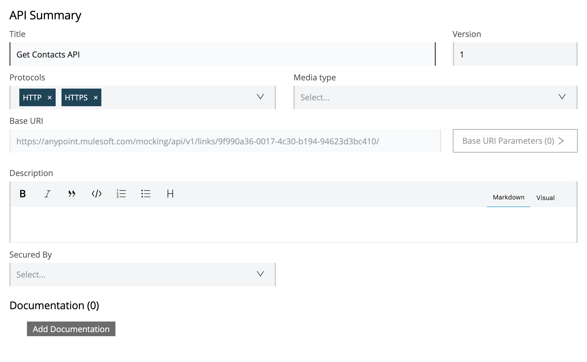 get contacts API