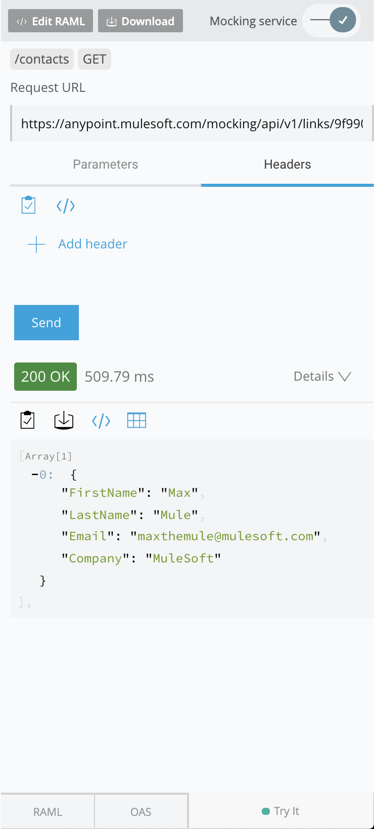 mocking service how to use mulesoft