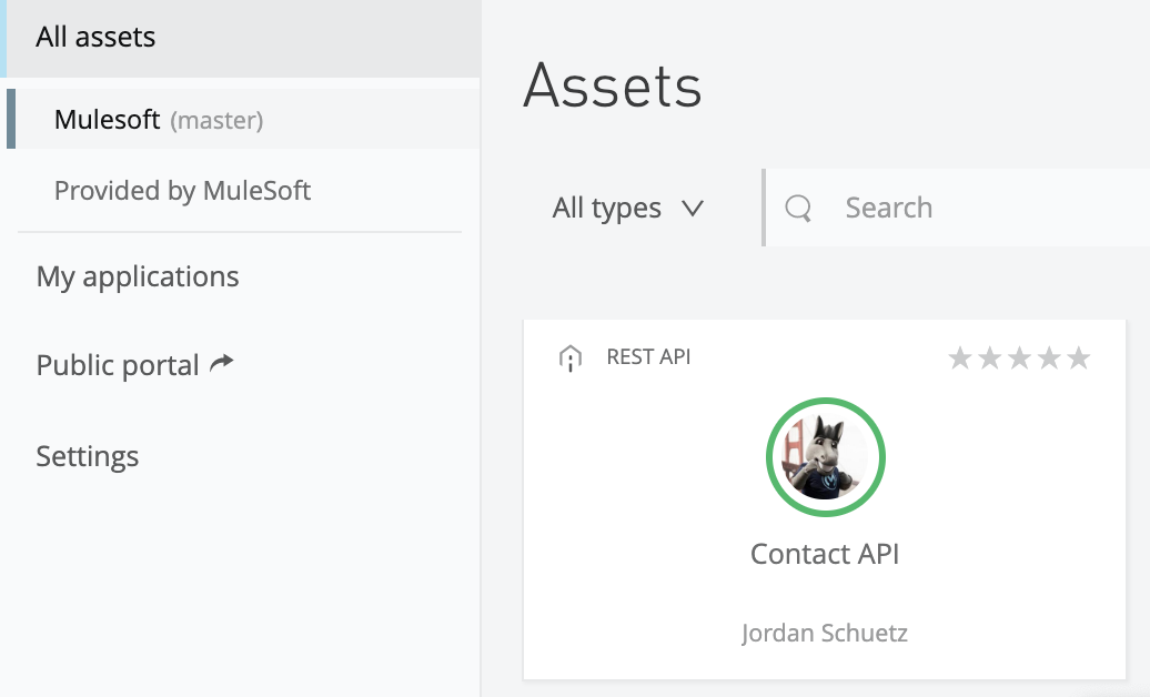 asset in exchange mulesoft