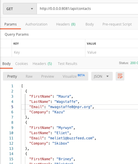 get api