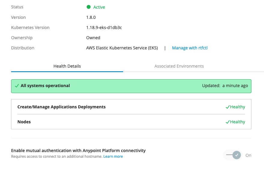 cluster status