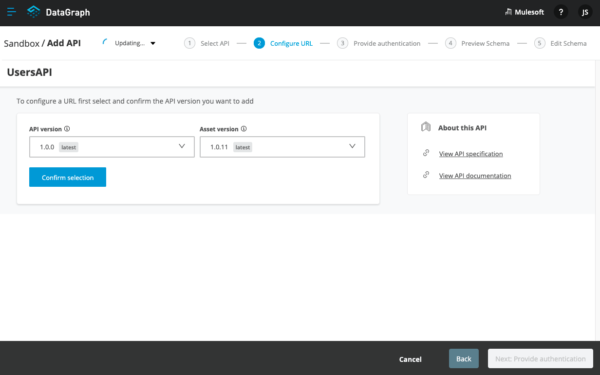 configure api