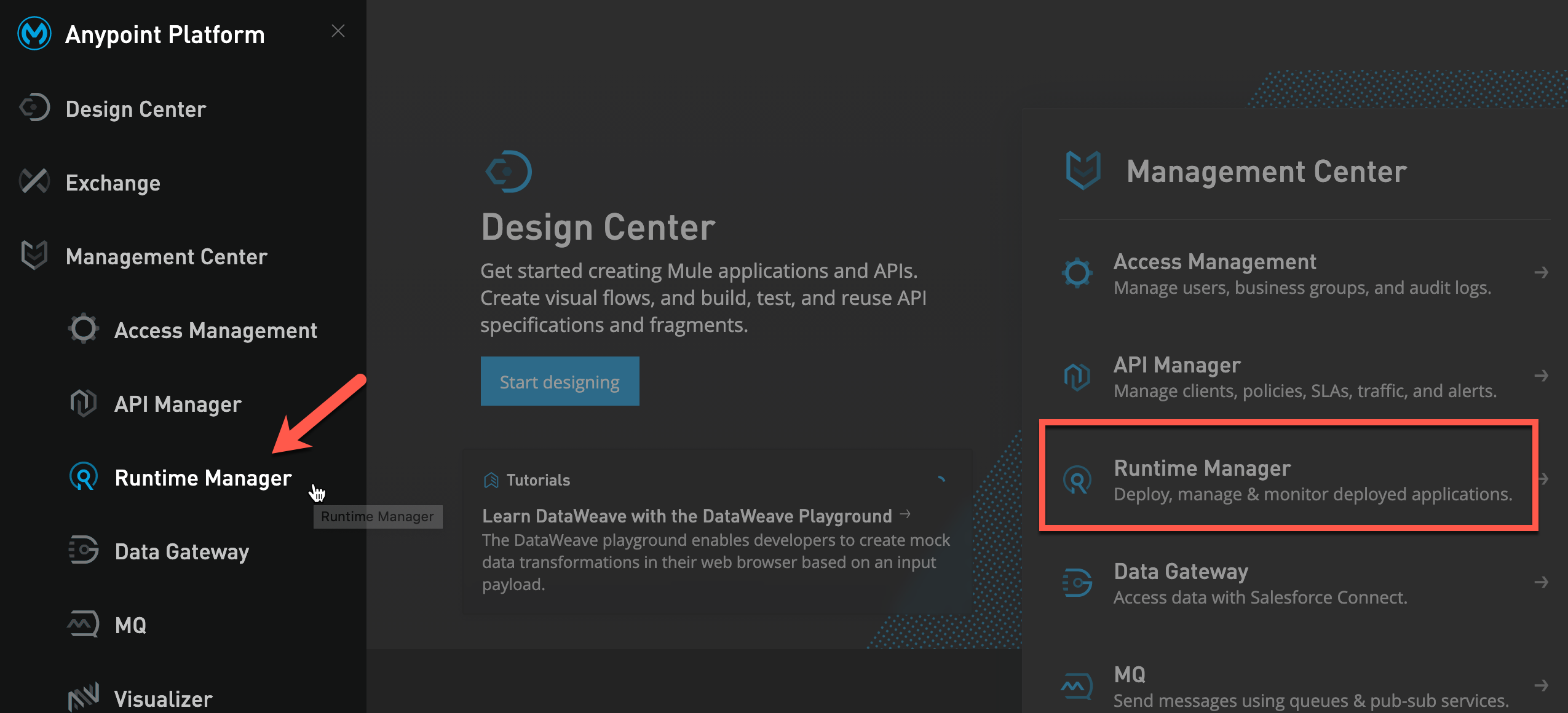 runtime manager