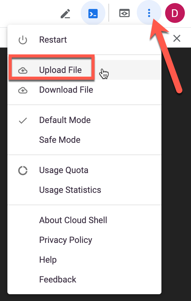upload file