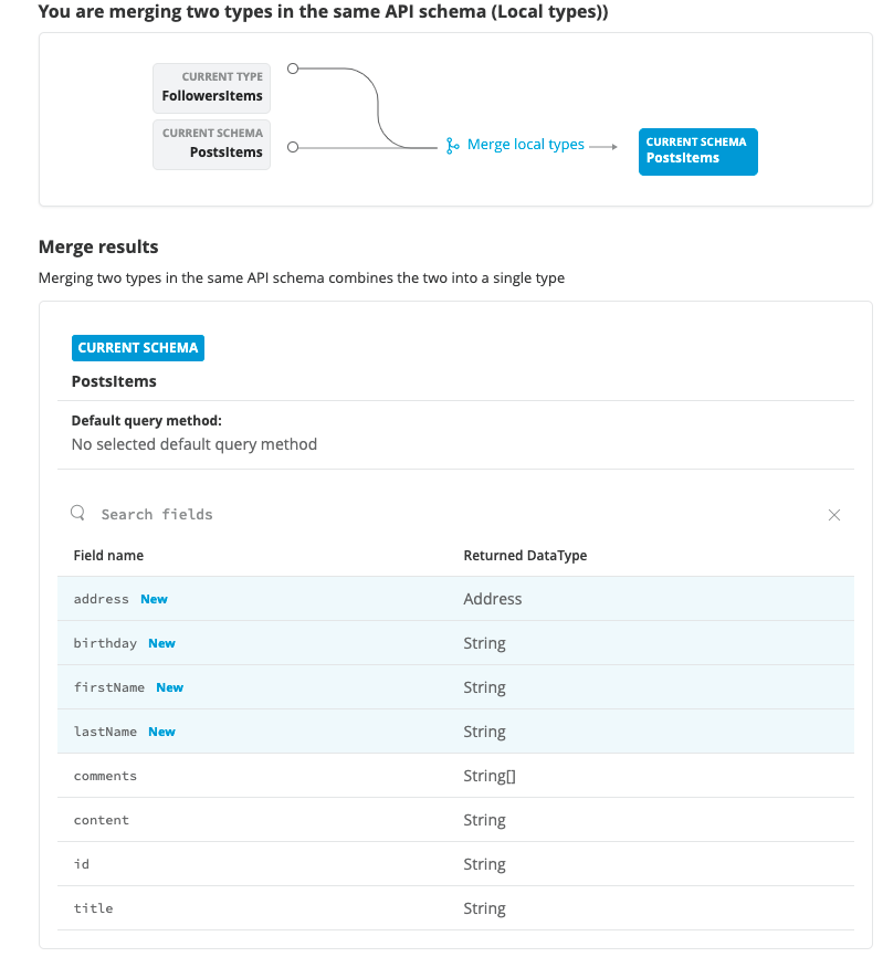 merge schema