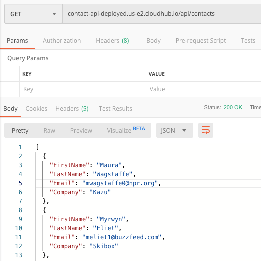 postman endpoint